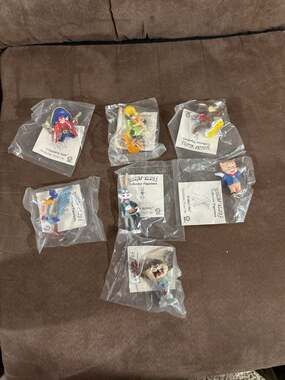 Vintage 1990 Shell Looney Tunes Collector Figurines Set of 7 New in Bag